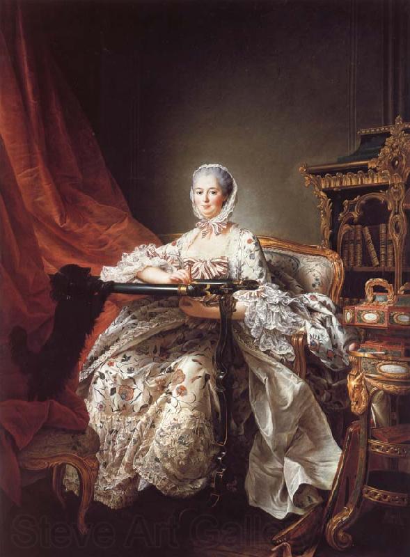 Francois-Hubert Drouais Madame de Pompadour Spain oil painting art